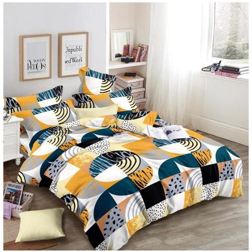 Double Size Bedsheets 4 Pieces - Multicolor